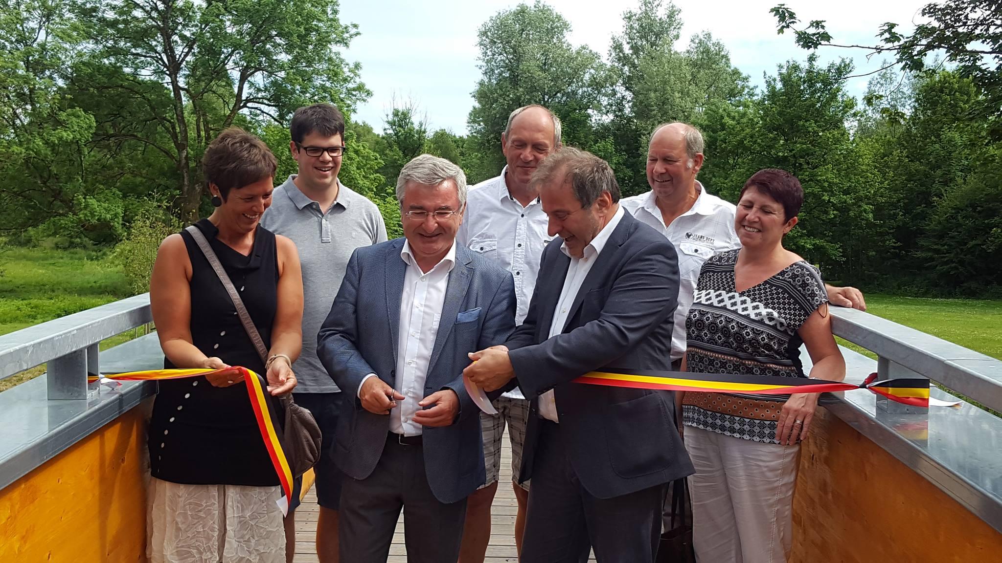 Inauguration de la passerelle de Ansart